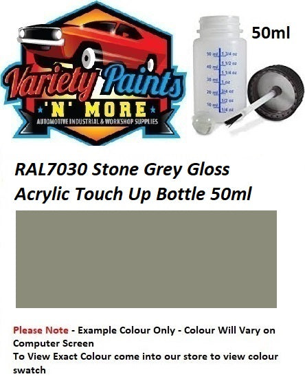 RAL7030 Stone Grey Gloss Acrylic Touch Up Bottle 50ml