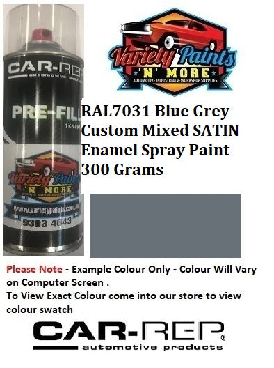 RAL7031 Blue Grey Custom Mixed SATIN ENAMEL Spray Paint 300 Grams