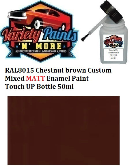 RAL8015 Chestnut brown Custom Mixed MATT Enamel Touch UP Bottle 50ml