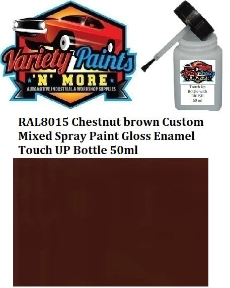 RAL8015 Chestnut brown Custom Mixed Spray Paint Gloss Enamel Touch UP Bottle 50ml