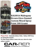 RAL8016 Mahogany Brown Gloss Enamel Custom Mixed Spray Paint 300 Grams