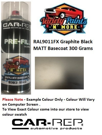 RAL9011FX Graphite Black MATT Basecoat 300 Grams