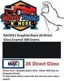 RAL 9011 Graphite Black 2K Direct Gloss DTM Spray Paint 300 Grams 