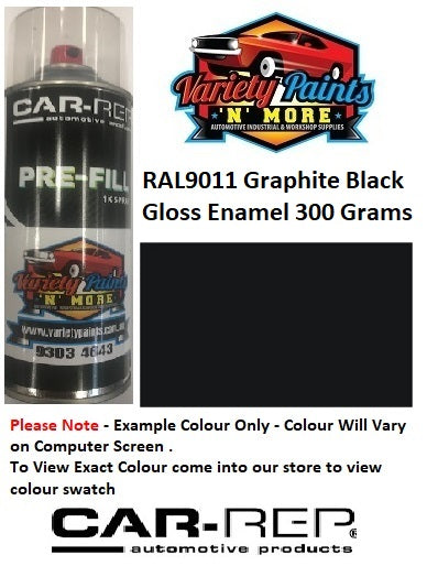RAL9011 Graphite Black Gloss Enamel 300 Grams