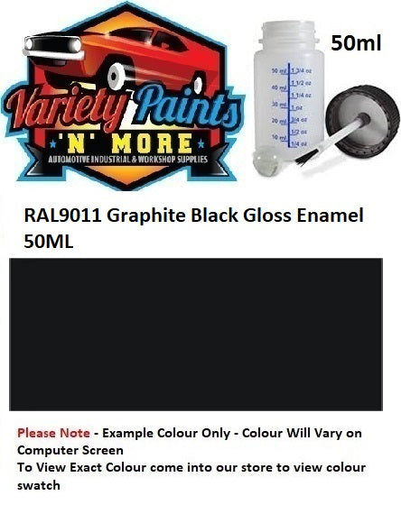 RAL9011 Graphite Black Gloss Enamel 50ML