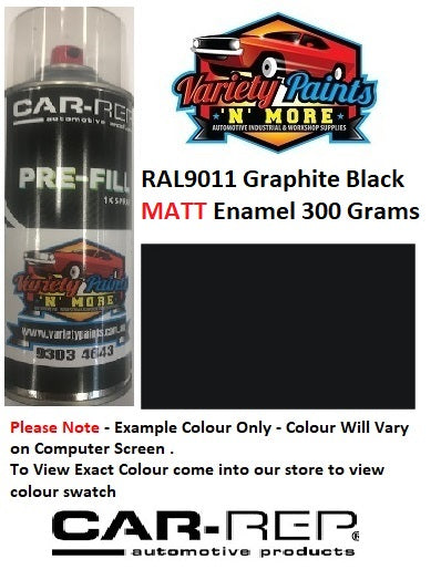 RAL9011 Graphite Black MATT Enamel 300 Grams