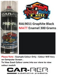 RAL 9011 Graphite Black MATT Custom Mixed Spray Paint 300 Grams 