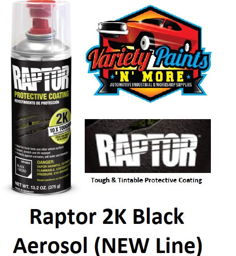 Raptor 2K Aerosol Black Bed Liner 400ml