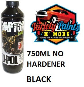 Upol Raptor Bed Liner Black 750ml NO HARDENER