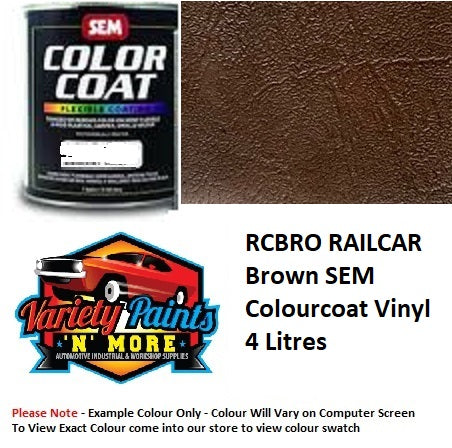 RCBRO RAILCAR Brown SEM Colourcoat Vinyl 4 Litres