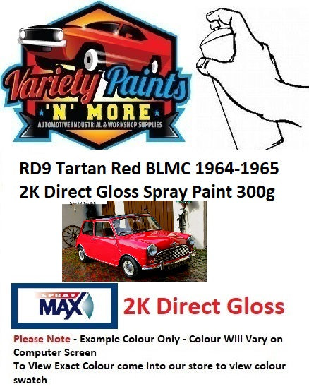 RD9 Tartan Red BLMC 1964-1965 2K Direct Gloss Spray Paint 300g