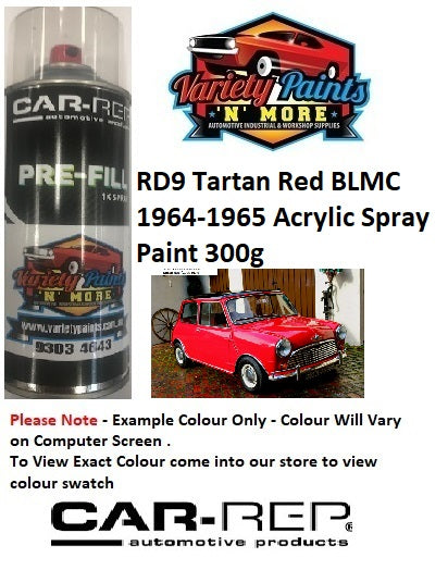 RD9 Tartan Red BLMC 1964-1965 Acrylic Spray Paint 300g