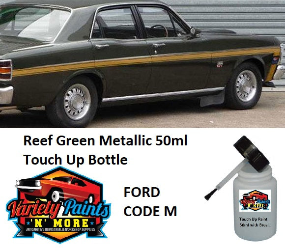Reef Green Metallic (Paint Code M) FORD Acrylic Touch Up Bottle 50ml