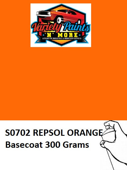 S0702 REPSOL Orange Basecoat CMP Aerosol Paint 300 Grams