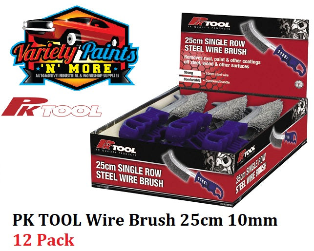 PKTool Wire Brush 25cm 10mm  12 Pack