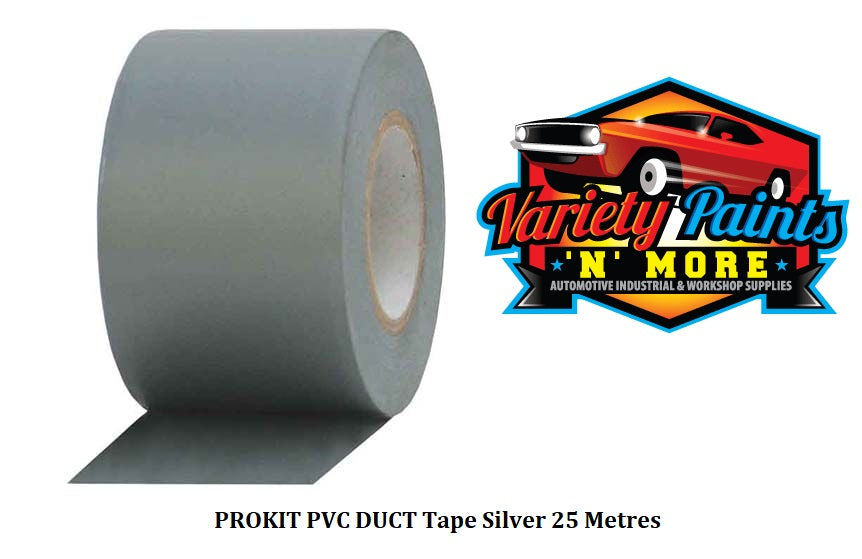 PROKIT PVC DUCT Tape Silver 25 Metres