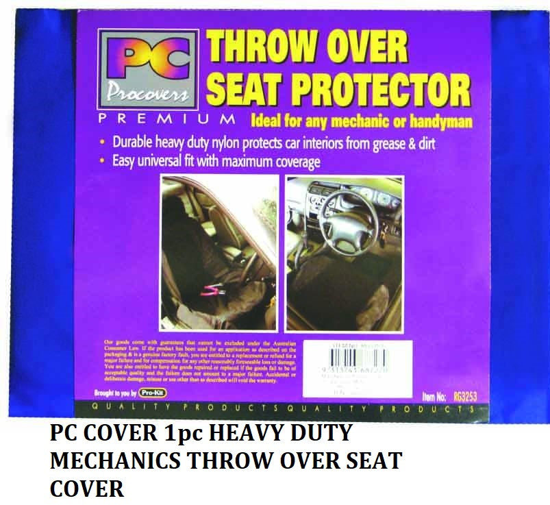 PC COVER 1pc HEAVY DUTY MECHANICS THROW OVER SEAT COVER