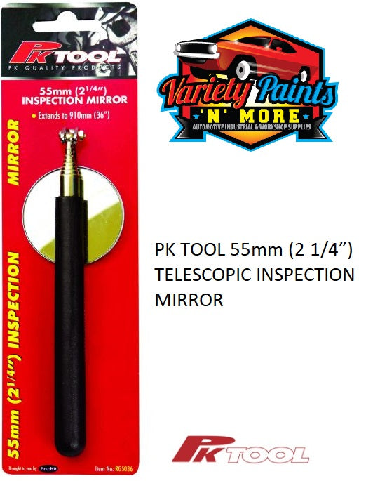PKTool 55mm (2 1/4”) TELESCOPIC INSPECTION MIRROR