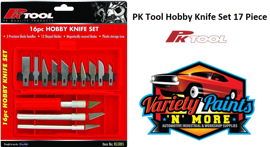 PKTool Hobby Knife Set 17 Piece