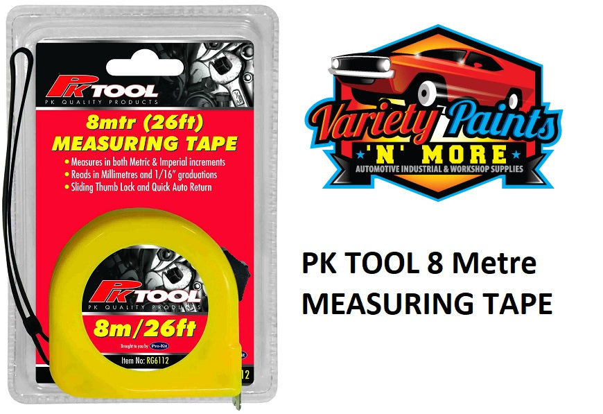 PKTool 8 Metre MEASURING TAPE
