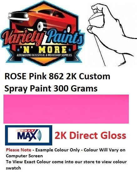 ROSE Pink 862 2K Custom Spray Paint Direct Gloss 300 Grams