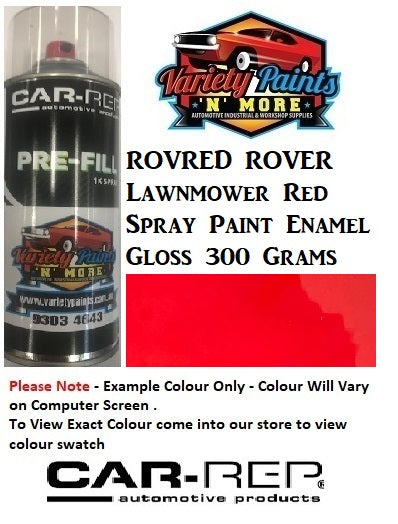 ROVRED ROVER Lawnmower Red Spray Paint Enamel Gloss 300 Grams