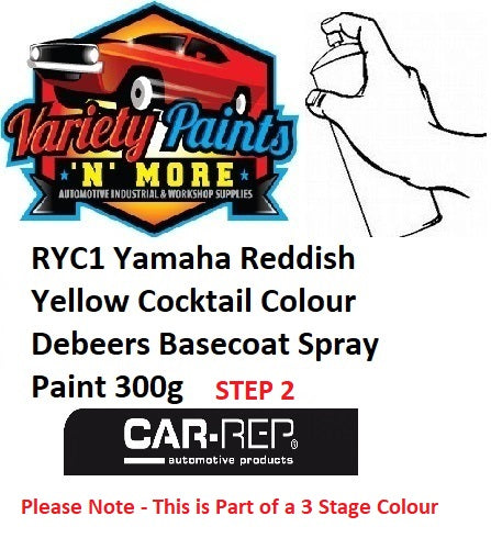 RYC1 Yamaha Reddish Yellow Cocktail Colour Debeers Basecoat Spray Paint 300g