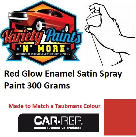 Red Glow Enamel Satin Spray Paint 300 Grams