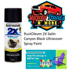RustOleum 2X Satin Canyon Black Ultracover Spray Paint
