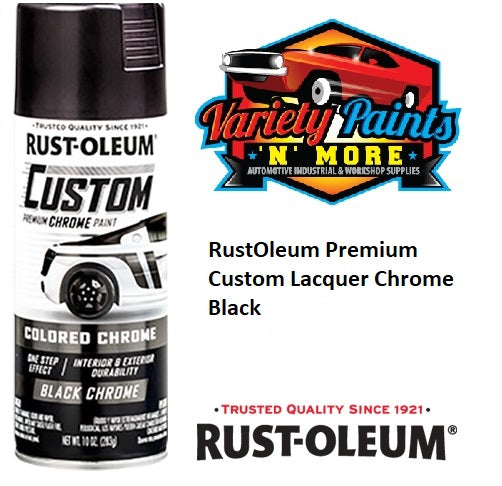 RustOleum Premium Custom Lacquer Chrome Black 312 Grams