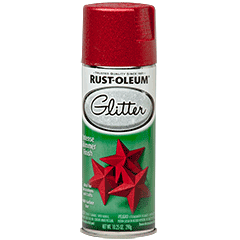 RustOleum Red Glitter Spray