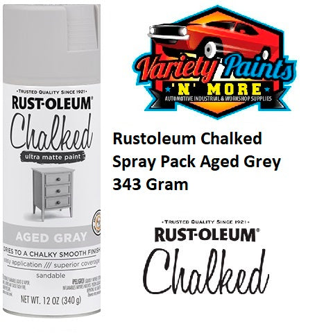 Rustoleum Chalked Spray Pack Aged Grey 343 Gram