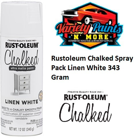 Rustoleum Chalked Spray Pack Linen White 343 Gram