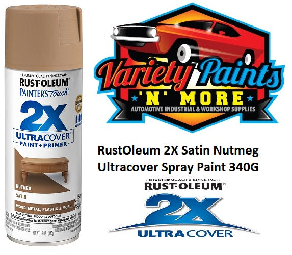 RustOleum 2X Satin Nutmeg Ultracover Spray Paint 340 Grams ** SEE NOTES