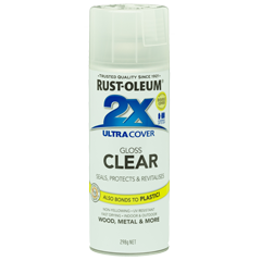 RustOleum 2X Gloss Clear Ultracover Spray Paint 340 Grams