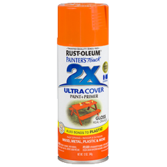 RustOleum 2X Gloss Real Orange Ultracover Spray Paint 340 Grams