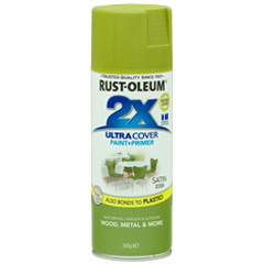 RustOleum 2X Satin Eden Ultracover Spray Paint 1 Litre Enamel