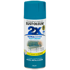 RustOleum 2X Satin Lagoon Ultracover Spray Paint 340 Grams