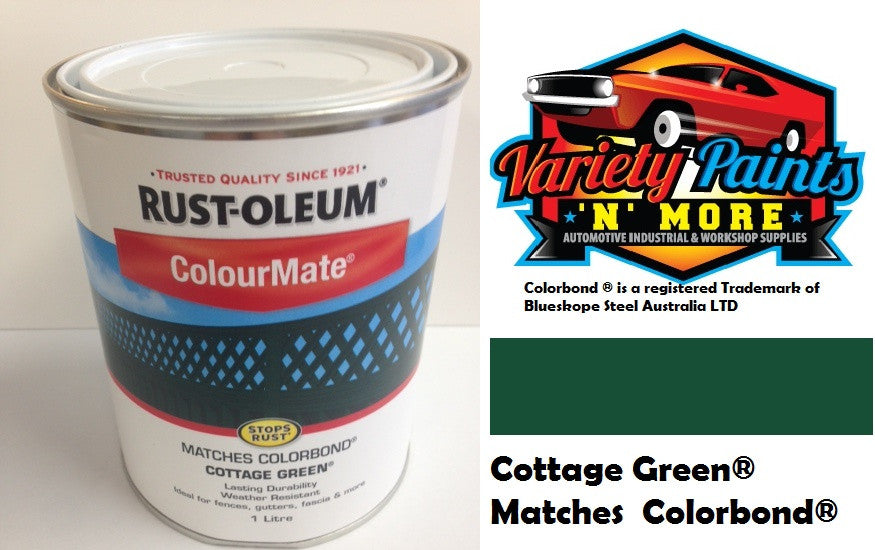 RustOleum Colourmate® Cottage Green® Colorbond® 1 Litre Paint