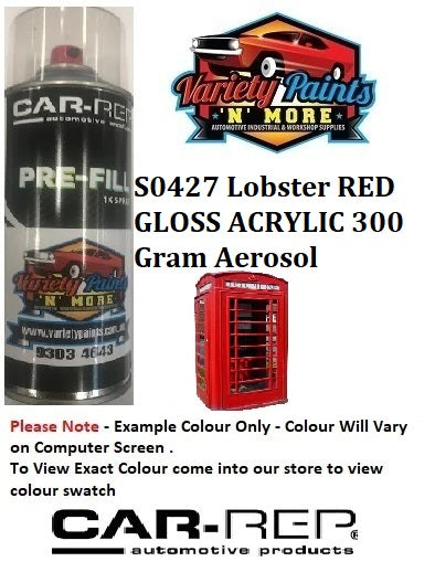 S0427 Lobster RED GLOSS ACRYLIC 300 Gram Aerosol