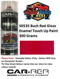 S0535 Buch Red Gloss Enamel Touch Up Paint 300 Grams