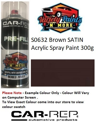 S0632 Brown SATIN Acrylic Spray Paint 300g