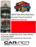 S0747 Dee Why Red Gloss Enamel Touch Up Paint 300 Gram Aerosol 