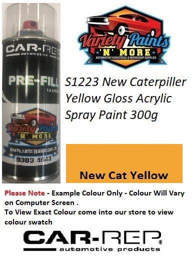 S1223 New Caterpiller Yellow Gloss Acrylic Spray Paint 300g