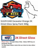 S1229 CASE Excavator Orange 2K Direct Gloss Spray Paint 300g