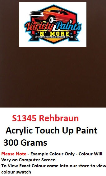 S1345 Rehbraun (Red Brown)  Acrylic Touch Up Paint 300 Grams