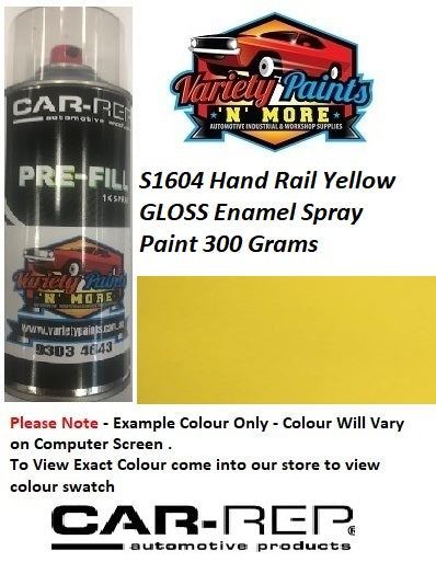 S1604 Hand Rail Yellow GLOSS Enamel Spray Paint 300 Grams