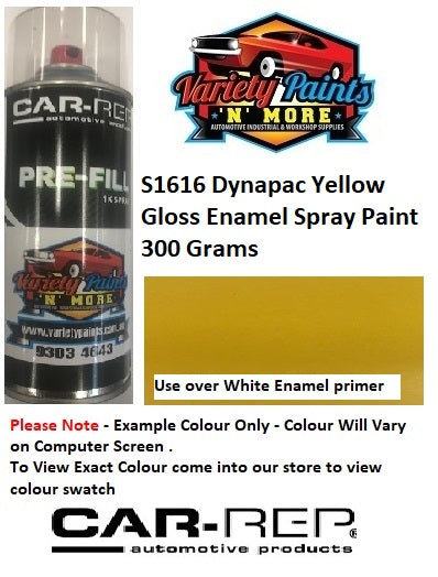 S1616DY Dynapac Yellow Enamel Spray Paint 300 Grams