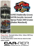 S19E5 Umbrella Green SATIN Acrylic Aerosol Spray Paint 300 Grams (Dulux Matched)