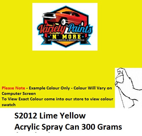 S2012 Lime Yellow Acrylic Touch Up Paint 300 Grams